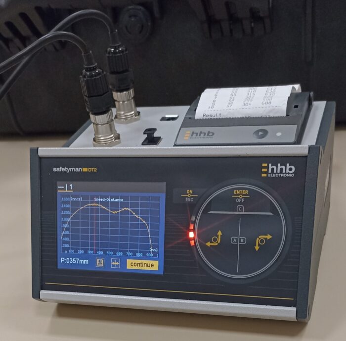instrumentación para la Inspección de equipos de protección fotoeléctricos
